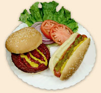 burger hot dog